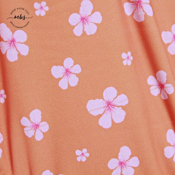 NWT ELE Swim x DAE Brooke Floral One Piece Key Hole Swimsuit Orange Pink Women S - Picture 7 of 9